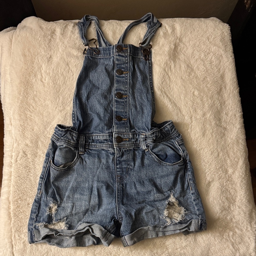 Cat & Jack Blue Denim Shortalls